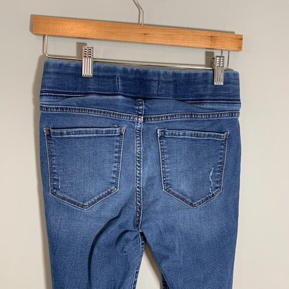 Old Navy‎ rockstar distressed elastic waist pull on skinny stretch denim jeans - Picture 5 of 10